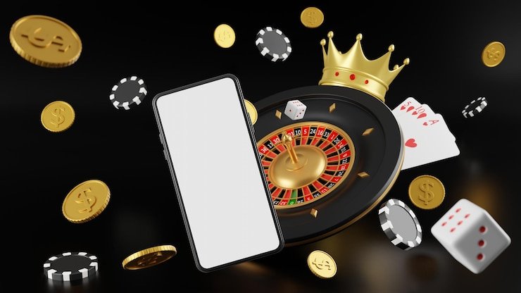 Antarmuka taruhan pada meja baccarat dengan opsi Pemain, Banker, dan Seri